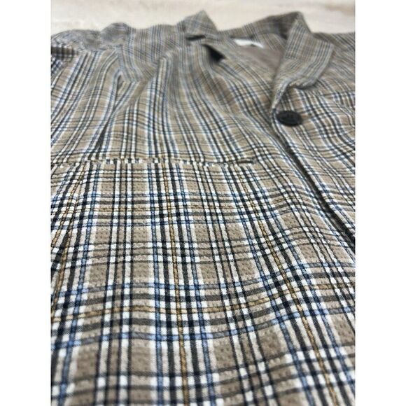 Madewell Caldwell Double-Breasted Blazer in Miltmore Plaid Women's Plus Size 4x - Picture 7 of 10